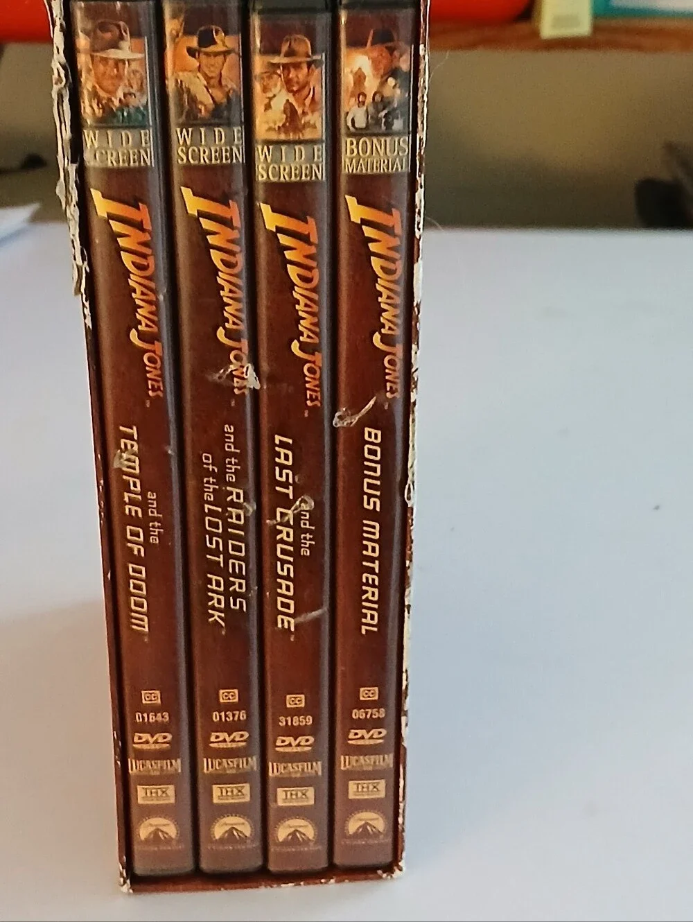 Indiana Jones The Adventures - Rust Brown DVD Movie Collection Widescreen